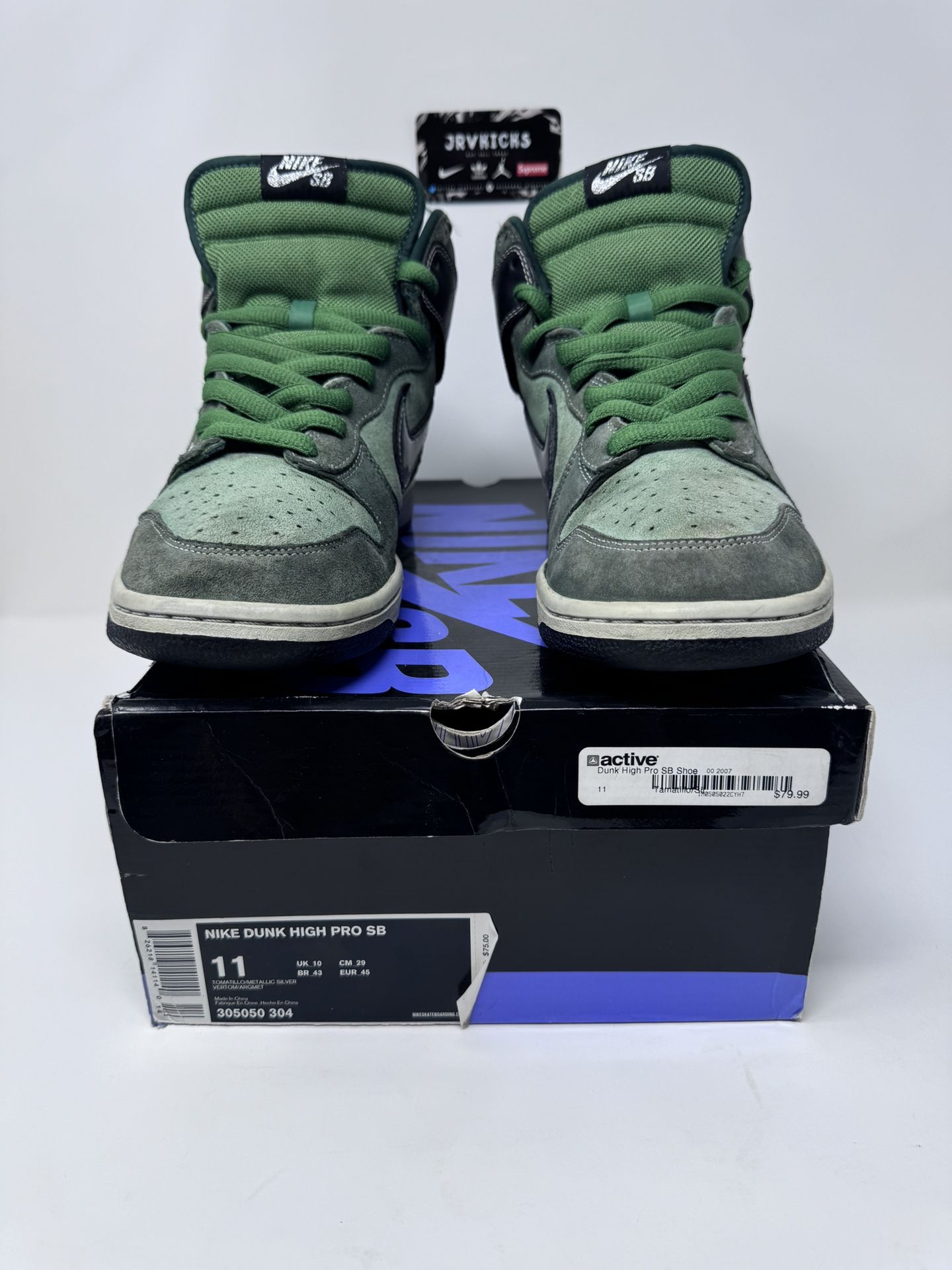 Nike Dunk Pro SB High Brut 2007 Tomatillo Green 305050 304  display picture 2