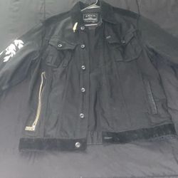 Black Akoo Jean Jacket 