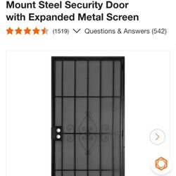 New in box screen door and lock set