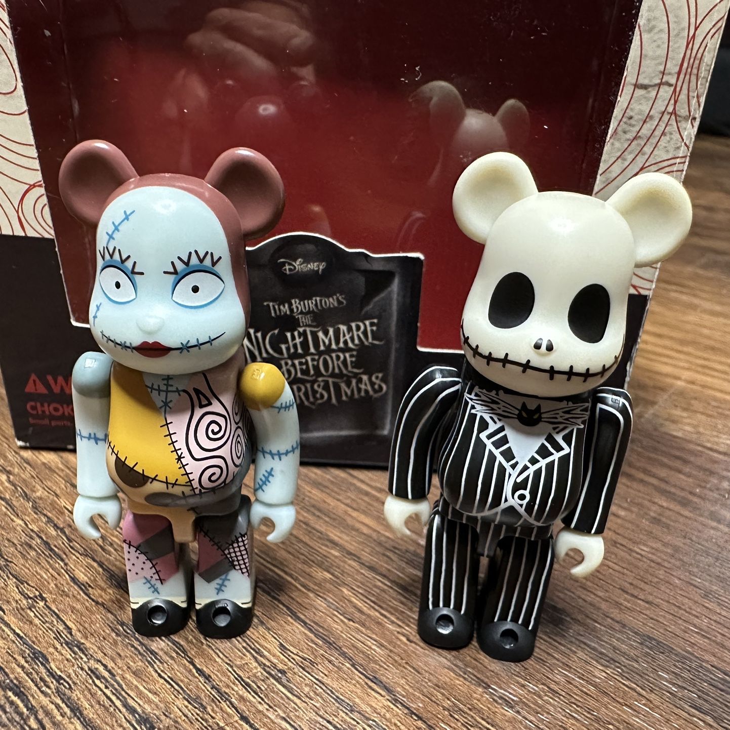 Bearbrick Jack Skellington & Sally 2-Pack – The Nightmare Before 