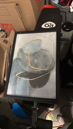 Court abstract framed art
