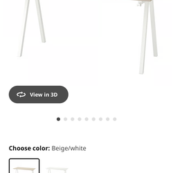 Trotten  ikea desk beige/white