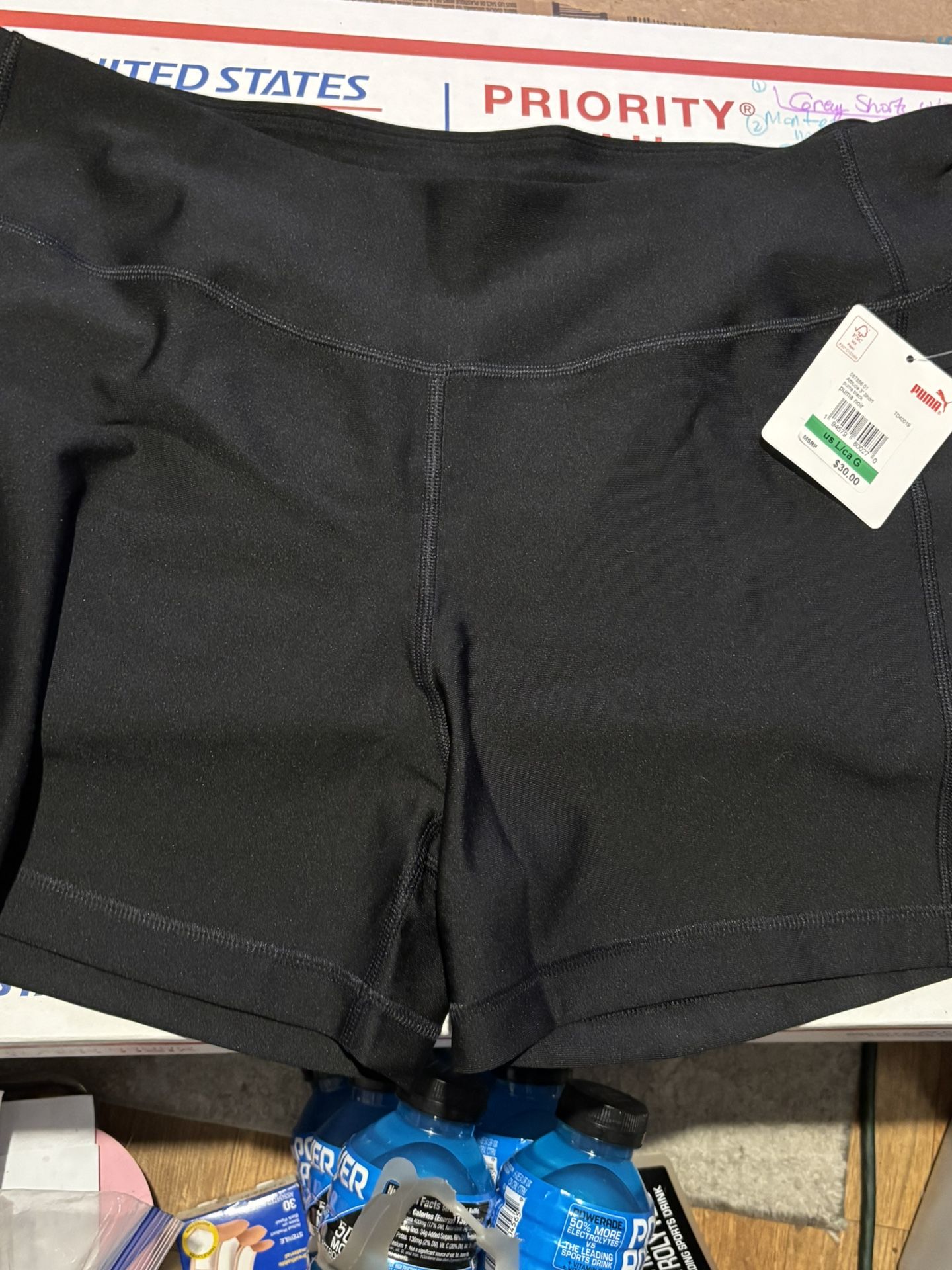 Puma Black Shorts New W/tags