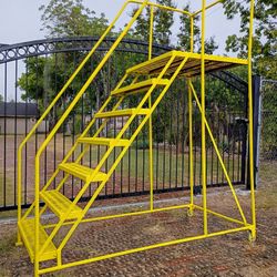 Excellent Commercial Vintage Safety Ladder!