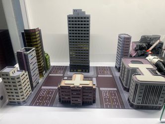 City buildings diorama 1/12 figure scale