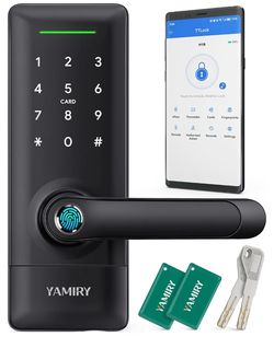 New Smart Keyless Entry Door Lock Black. 6 Ways to Unlock