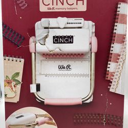 We R Memory Keepers Cinch Book Binding Machine 2 Pink White Easy to Use Design 