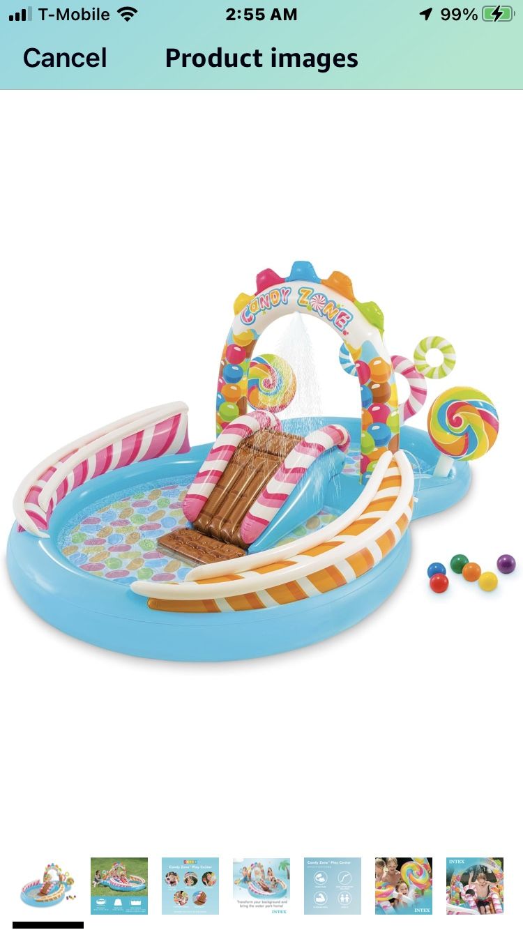 INTEX Candy Zone Inflatable Kiddie Pool: Inflatable Kids Pool with