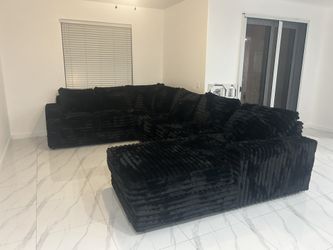 Brand New Super Plush Comfy Corduroy Sectional Set 