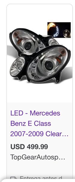 mercedes benz  E class (contact info removed) clear protector headligth led