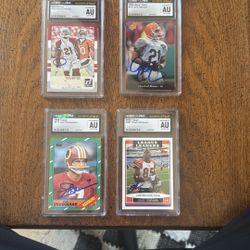 Signed Authentic Autographed Graded 10 Cards