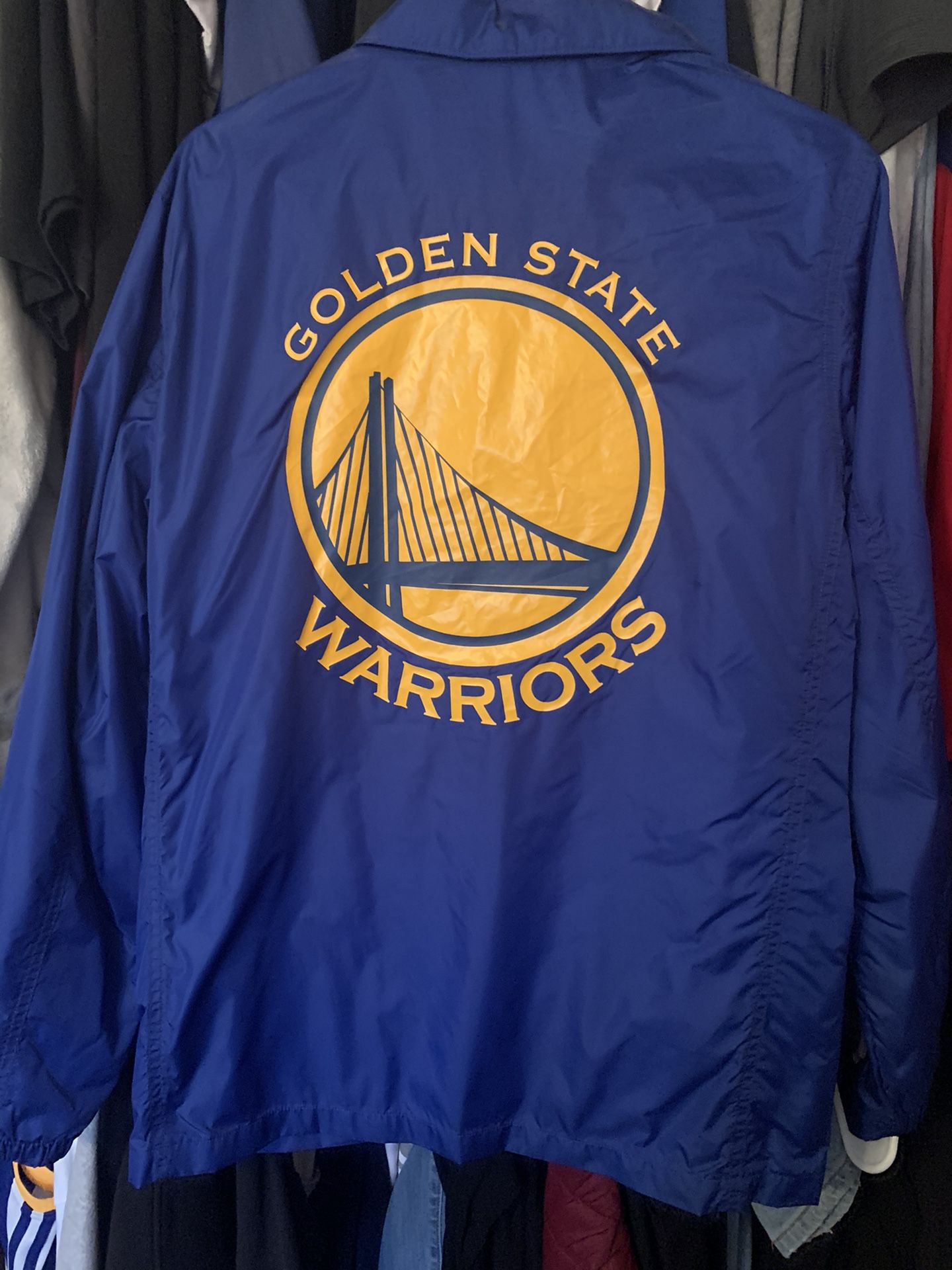 Golden State Warriors Men Medium Levi Windbreakers