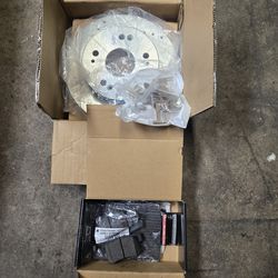 06-11 civic si fg2 2008 Coupe 8th Gen new rear slotted rotors and pads clean parts