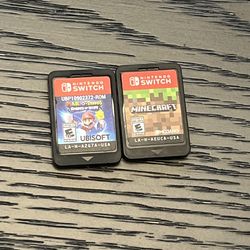 Nintendo Switch Games: Mario + Rabbids Sparks of Hope & Minecraft