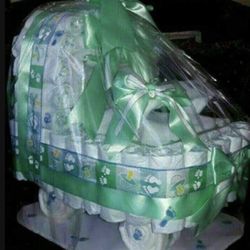 Carriolas Echas De Pampers Para Baby Shower 