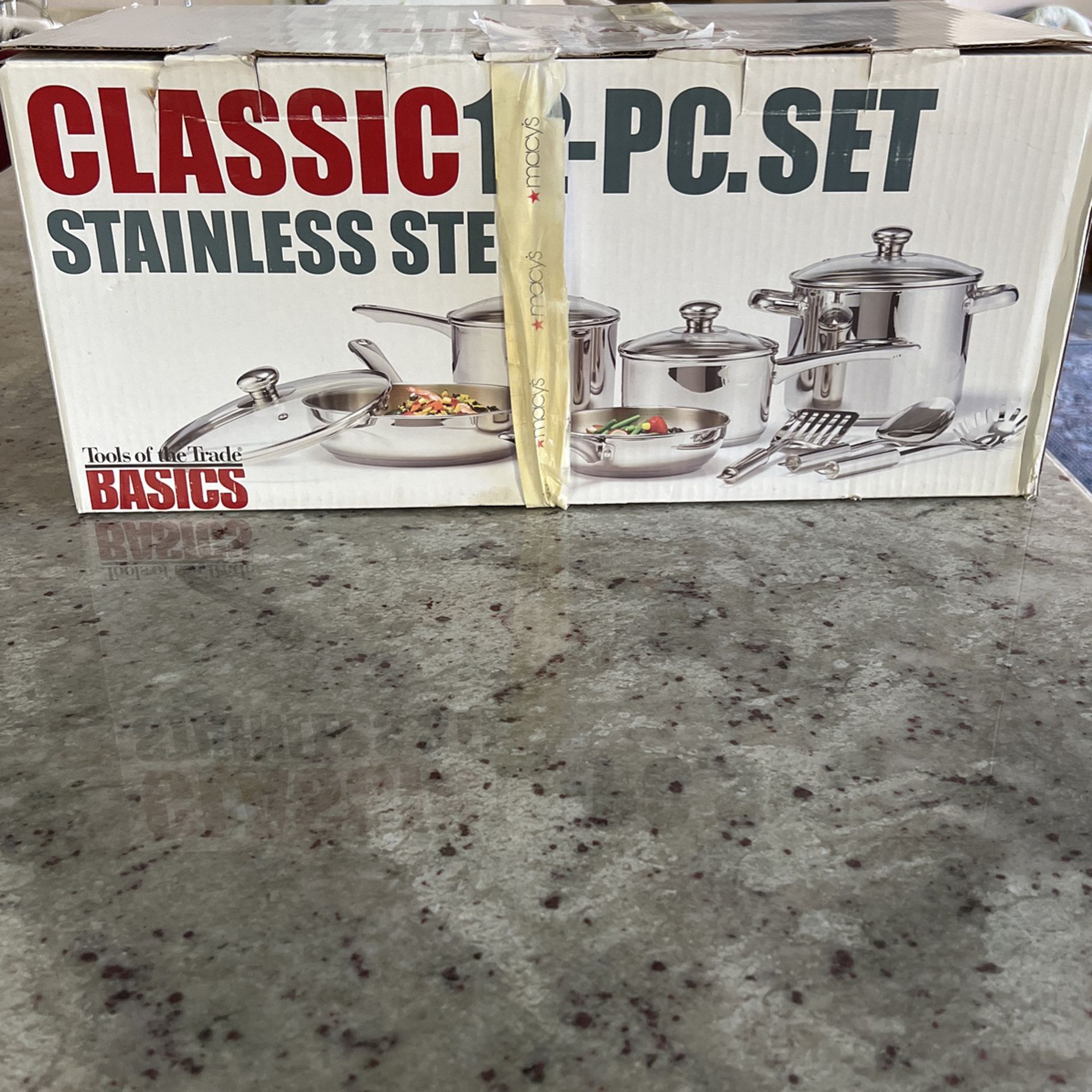 12  Piece Stainless Steel  Set.