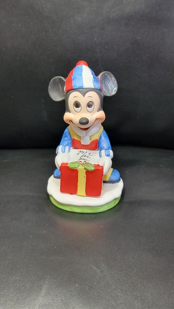 Vintage Mickey Mouse Christmas Present "Just for You" Walt Disney Productions