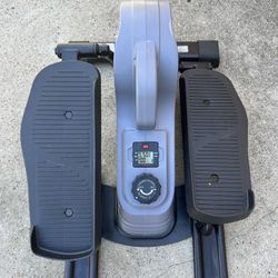 Sunny Health & Fitness Magnetic Underdesk/Standing Portable Elliptical Machine With Optional Handlebars Or Resistance Bands