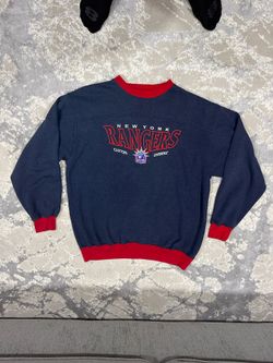 Vintage New York Rangers Lee Sport Sweatshirt Large NHL Hockey Embroidered 90s