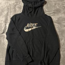 Nike Black Hoodie Sweatshirt Medium Longneck
