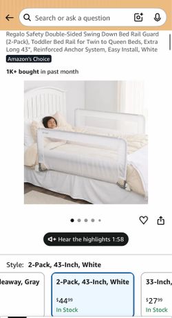 Bed rail ( set of 2)