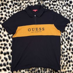 Black & Yellow Guess Polo