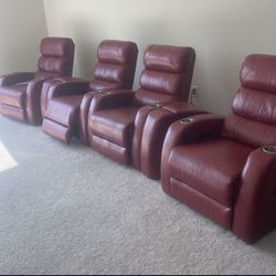 Recliner Set With Charging Ports