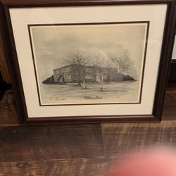 Framed Artwork Of Welcome School 1981