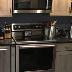 Kitchenaid Stainless + KitchenAid Overhead Microwave