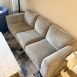 Comfy light  3-seater sofa