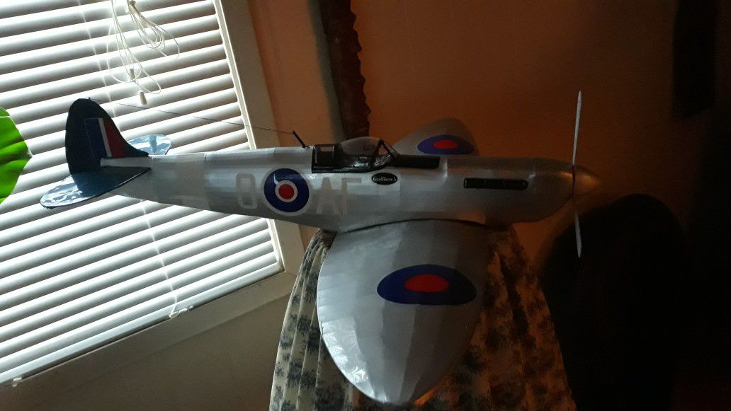 Spitfire balsawood airplane model