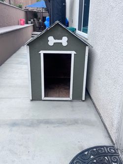Large Dog House - 36.5"W x 49"H - Real Wood (Not Particle Board) - Like New Condition