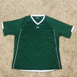 Under Armour Team Ignite V-Neck Baseball Jersey Green Size L