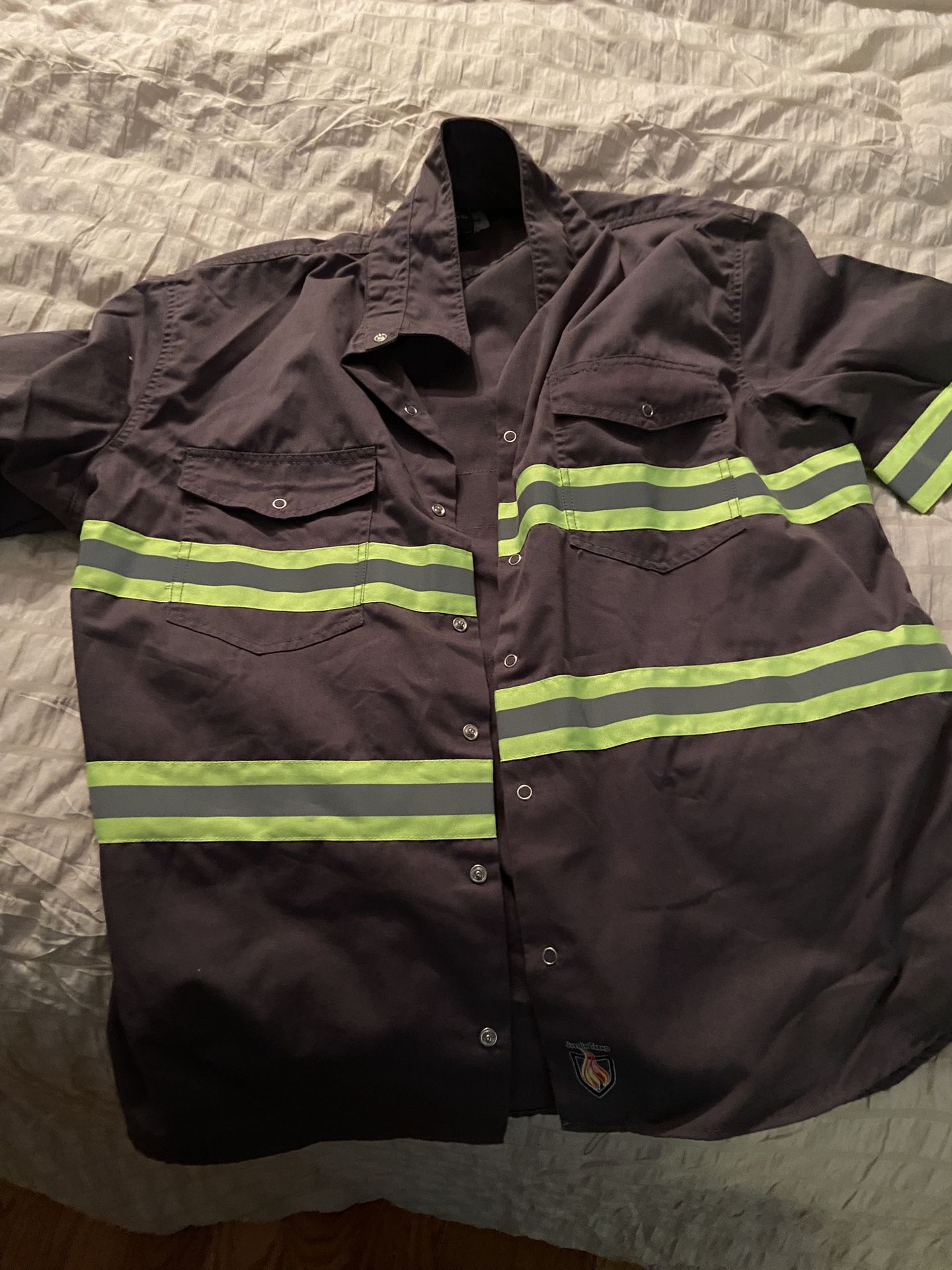 Safety Button Down Shirt Xl