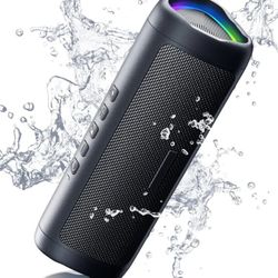 Waterproof Portable Bluetooth Speaker with LED Lights and TWS