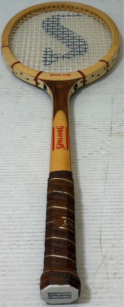 Vintage Spalding Davis Cup Wooden Tennis Racquet Light 4 1/2