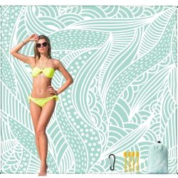 79"×83" Waterproof Sandproof Beach Blanket, fits 2-4 adults, NEW