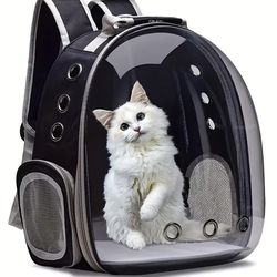 Henkelion Backpack Carrier/Bubble Carrying Bag for Small Medium Dogs Cats, Space Capsule Pet Carrier