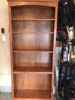 Real wood bookcase