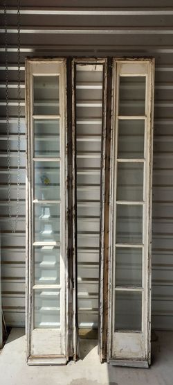 Vintage Wooden 6 Lite Door Sidelights In Frame
Transom Windows