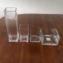 Set Of Square Vases