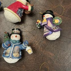 Santa tree ornaments