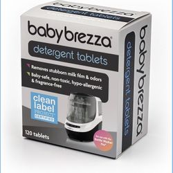 120 Baby Brezza Detergent Soap Tablet for Baby Brezza Bottle Washer Pro and All Brands of Bottle NEW CONDITION  