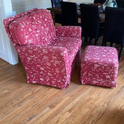 Rocking Chair And Half With Ottoman