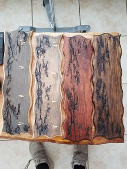 Hand made wood key holders