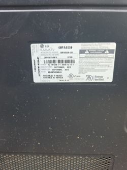LG 60 inch plasma tv