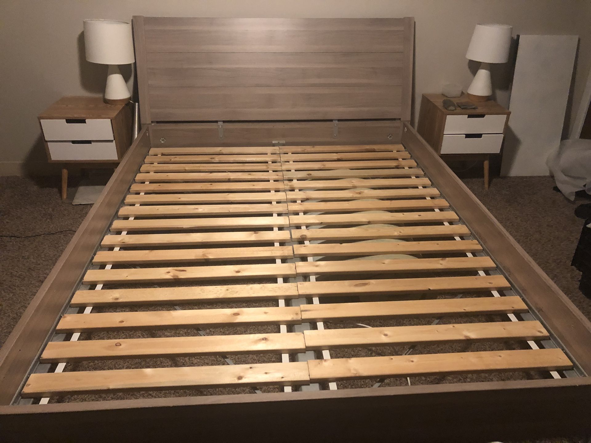 IKEA Queen Bed Frame + slats