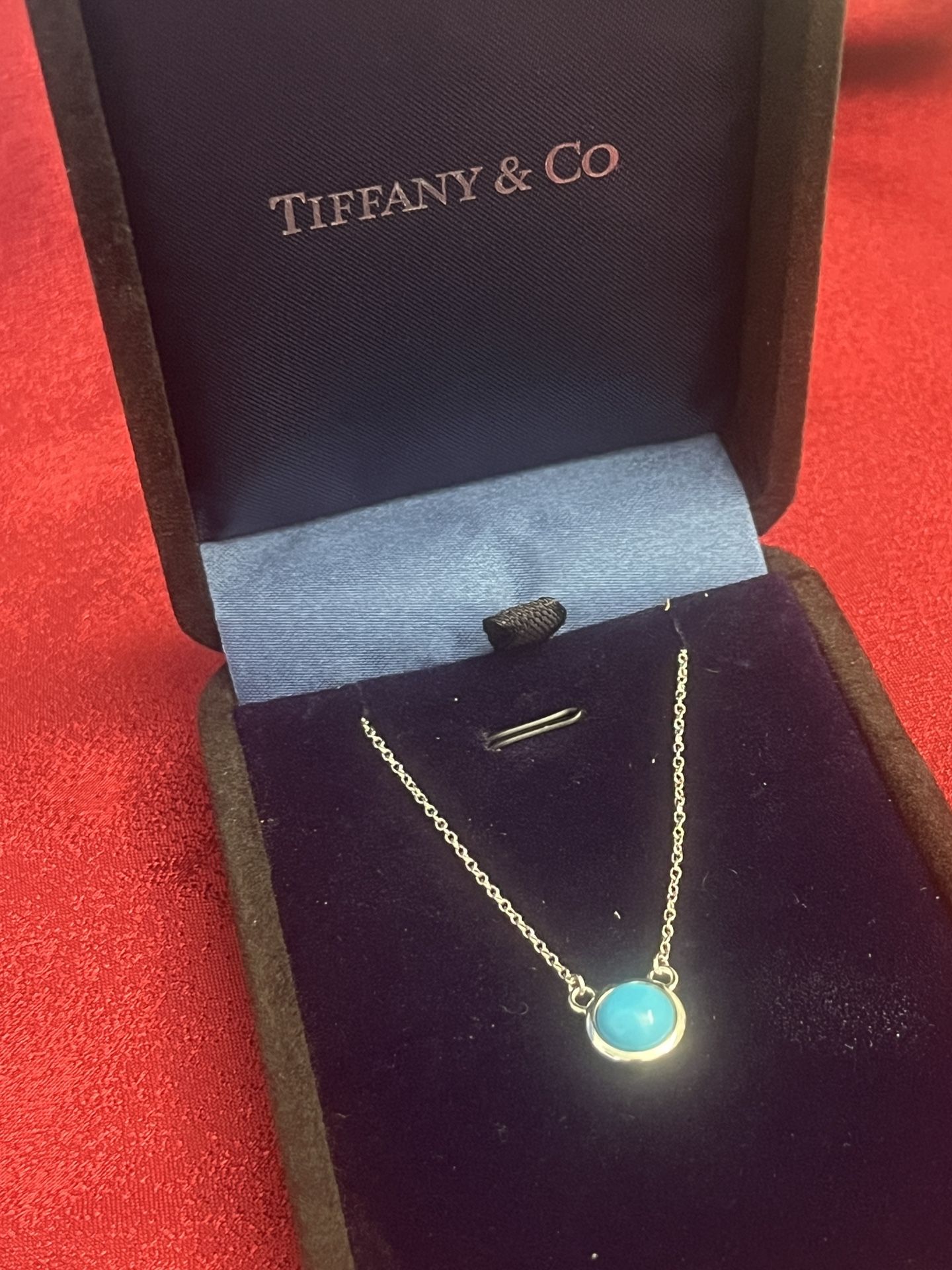 Tiffany & Co Turquoise Pendant Necklace