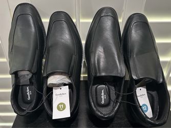 New Goodfellow & Co Men's Black Loafer Slip-On Dress Shoes (Men’s Size 11 or 12) - $25ea