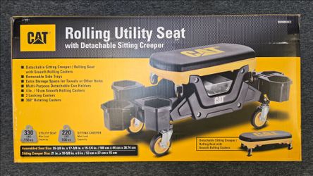 Cat Rolling Utility Seat with Detachable Sitting Creeper